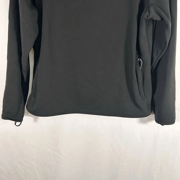 Real Tree Hoodie Women's XL Solid Black Zip Pockets Pullover Polyester - Picture 3 of 9